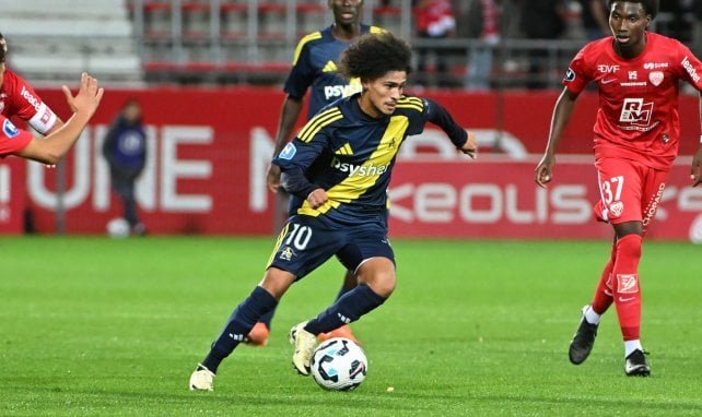 Yassine Benhattab en action avec Aubagne