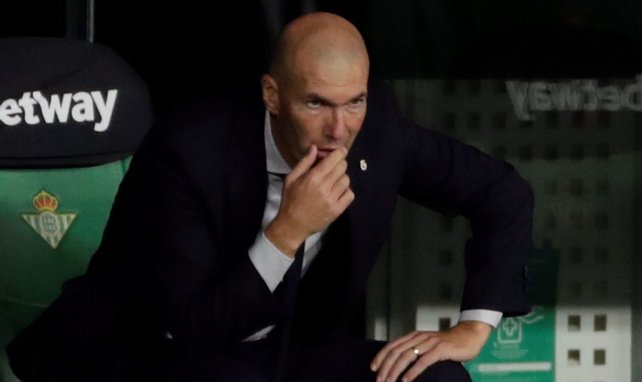 Zinedine Zidane lors d'un match entre le Betis et le Real Madrid