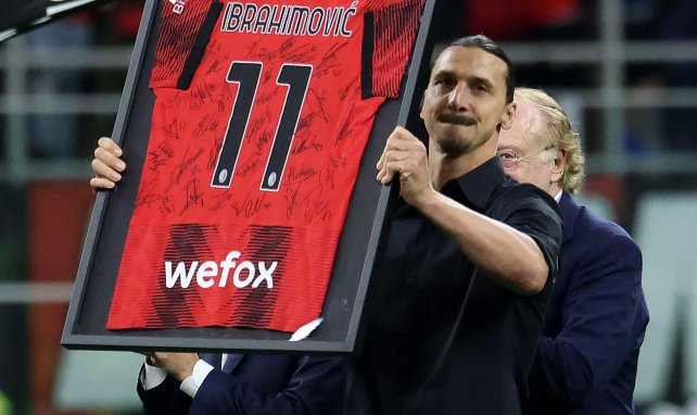 Zlatan Ibrahimovic lors de ses adieux 
