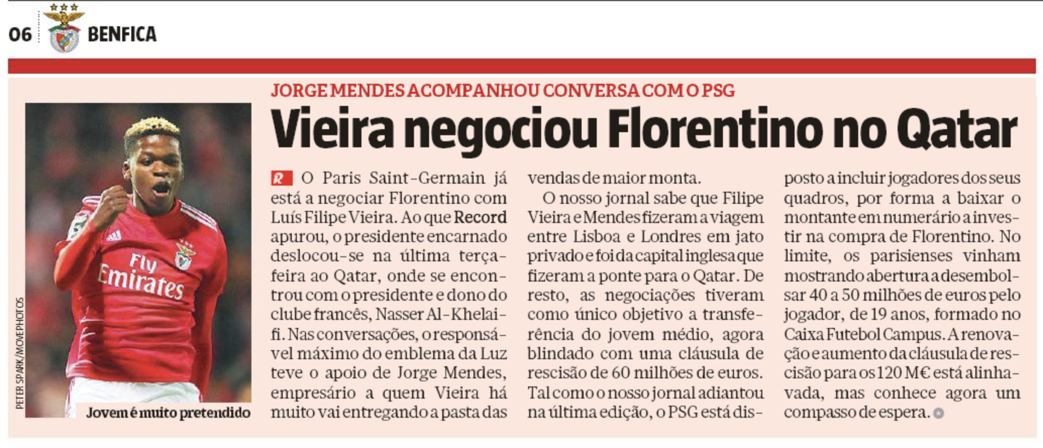PSG Florentino Ibrain Morris Luís