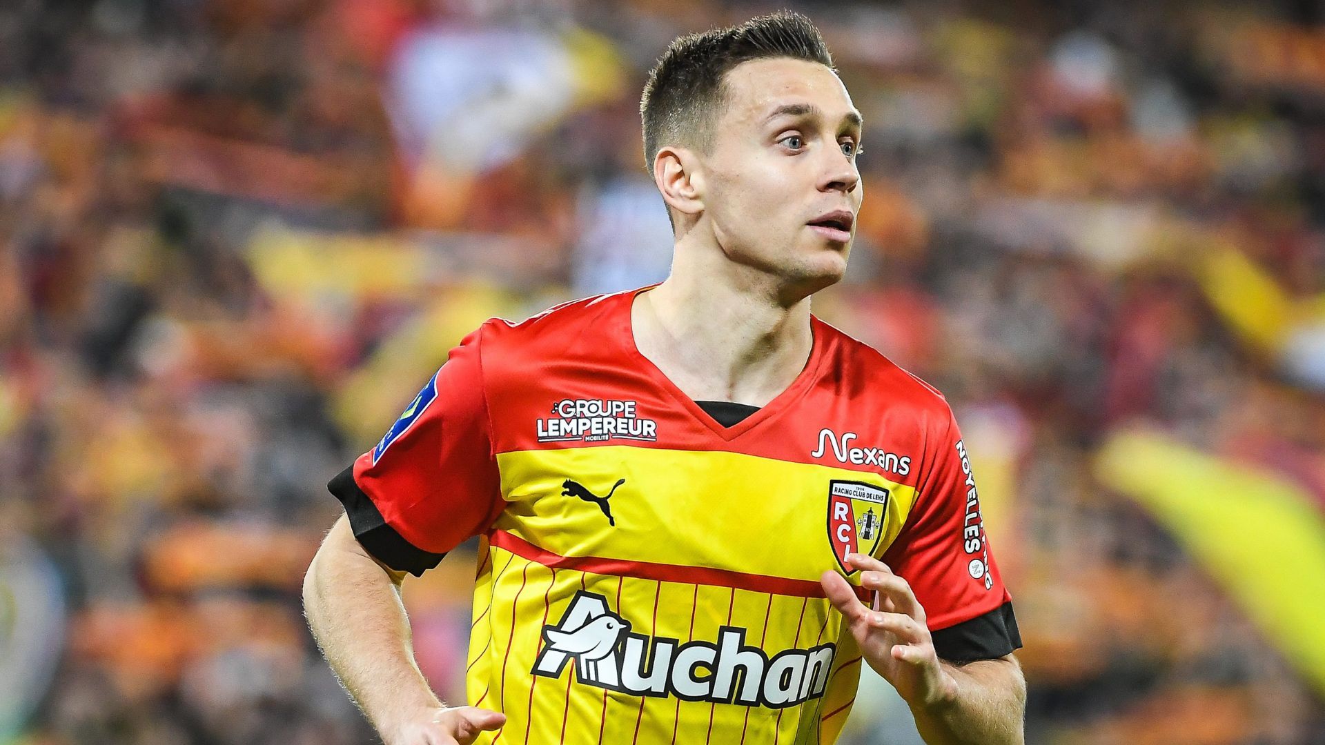 Flocage Officiel RC Lens Frankowski 2022/2023 - Away Blanc - Neuf